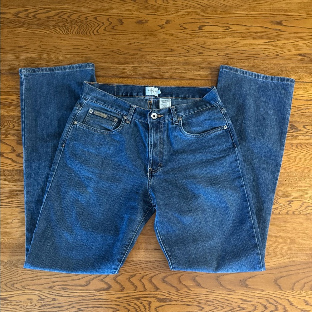 Y2K Calvin Klein Bootcut Dark Vintage Jeans Size 8 Mid Rise